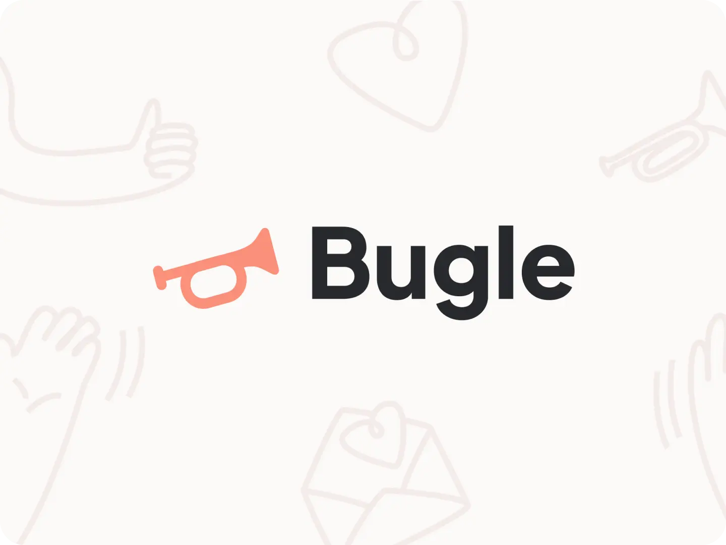 hero image of the bugle company logo