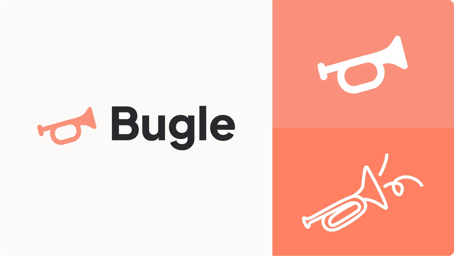 photo collage of bugle brand logo