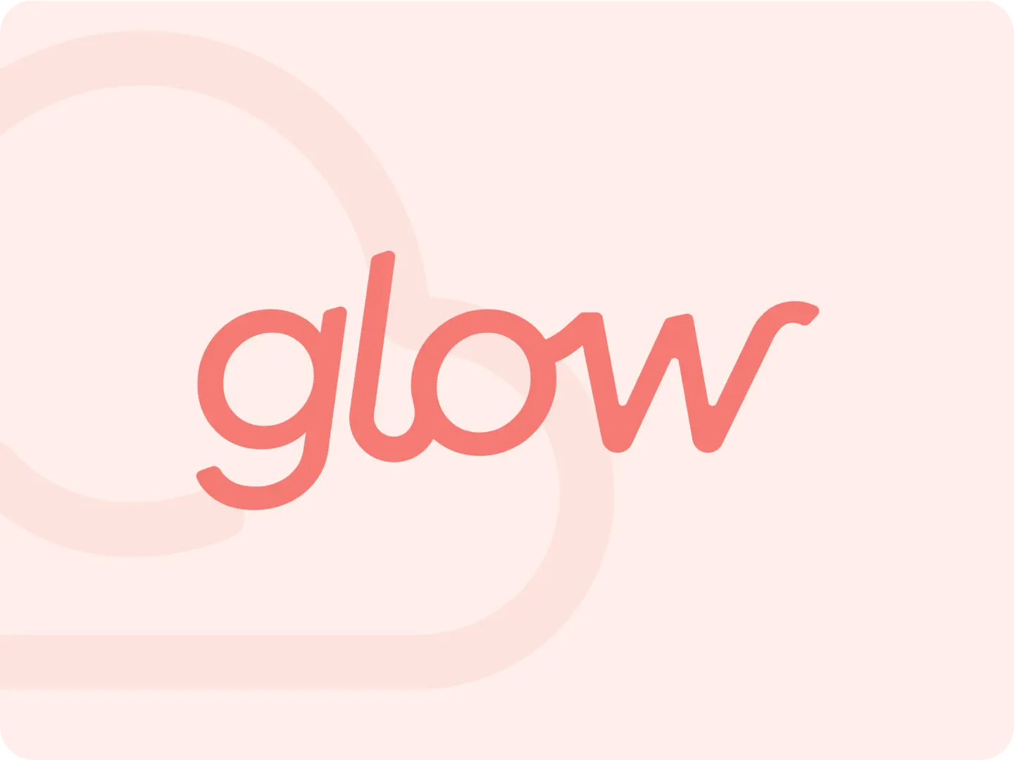 hero image of the glow company logo