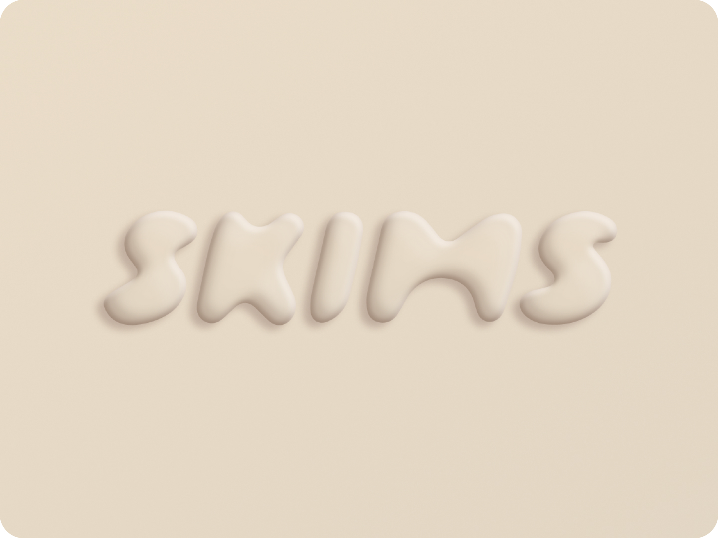 hero image of the skims company logo